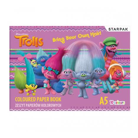 Trolls Coloured Paper Book £0.49
